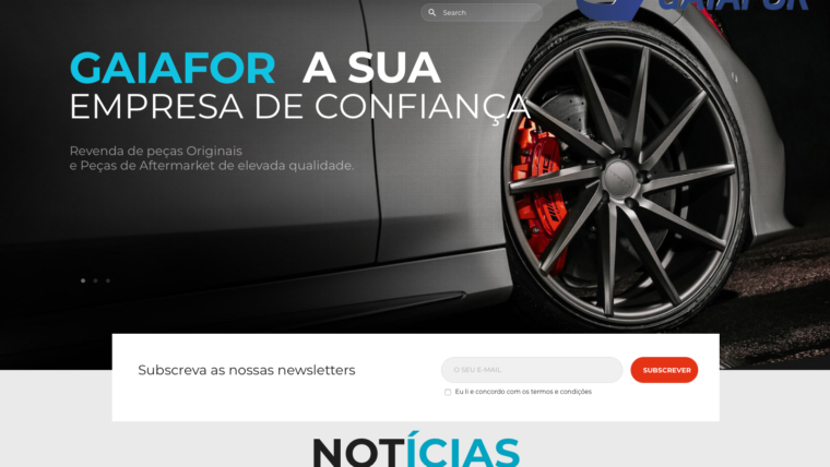 Gaiafor novo website